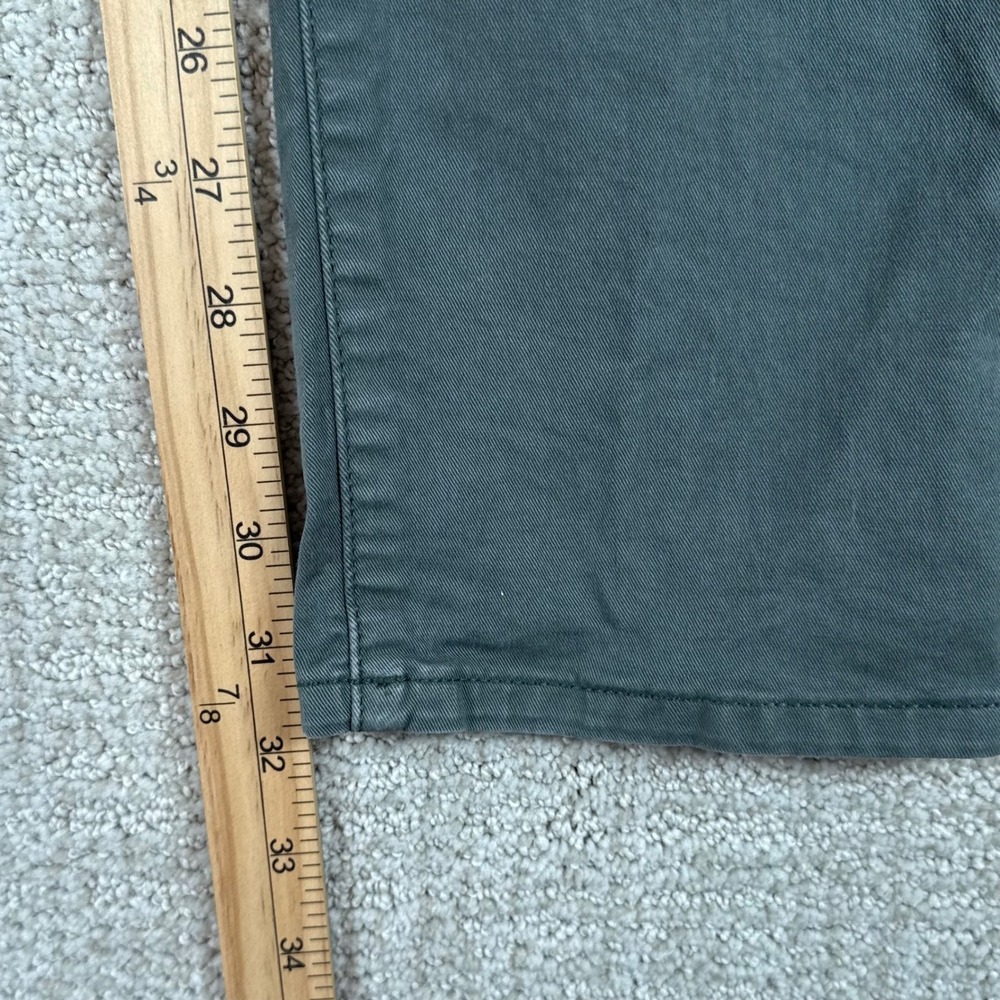 Flint and Tinder Mens 31x32 Green Slim Fit Stretch 5-Pocket Chino Pants - Picture 9 of 10